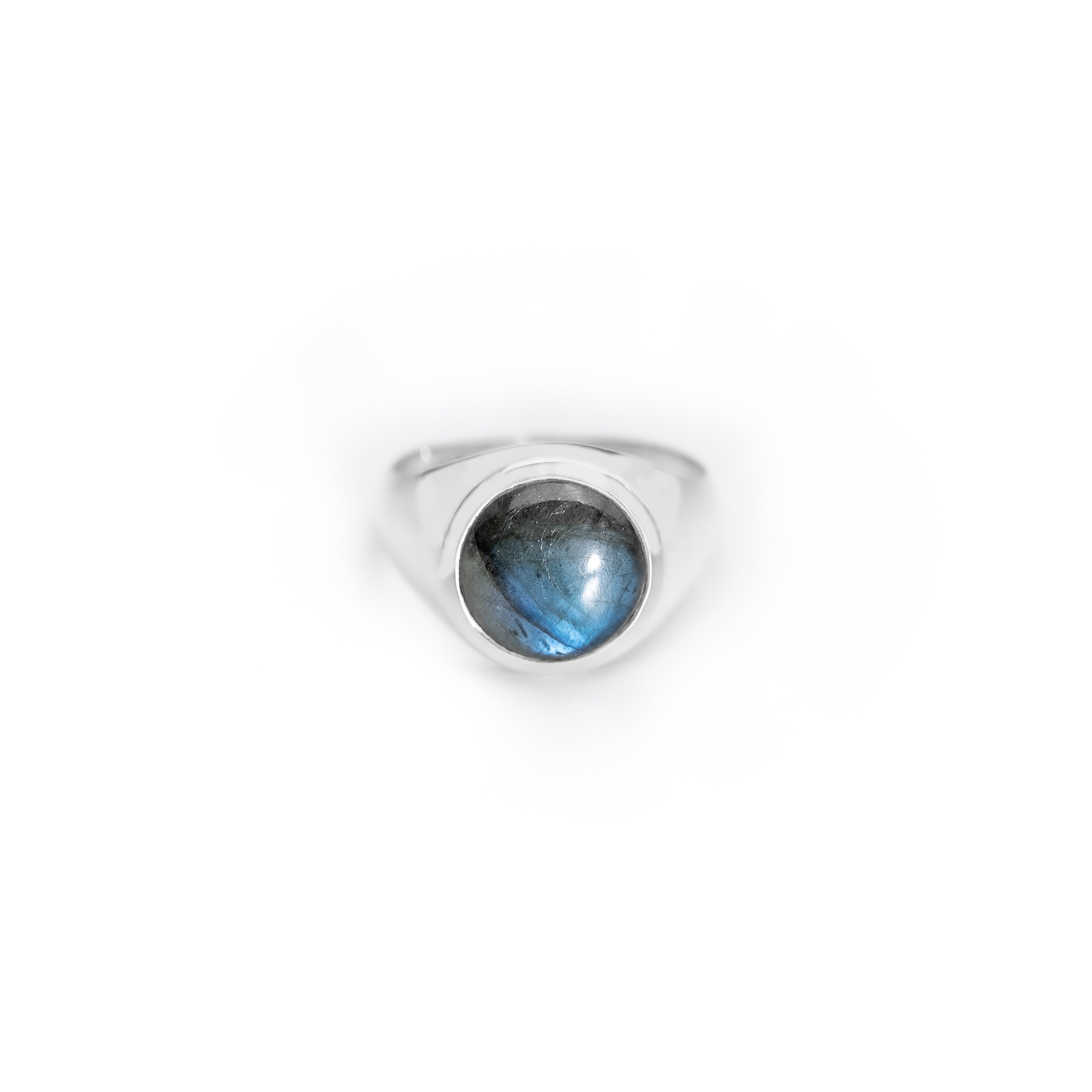 Labradorite Round Cabochon ring – HASH.