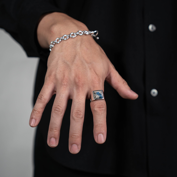 K2 Jasper Square Ring 17号-1701