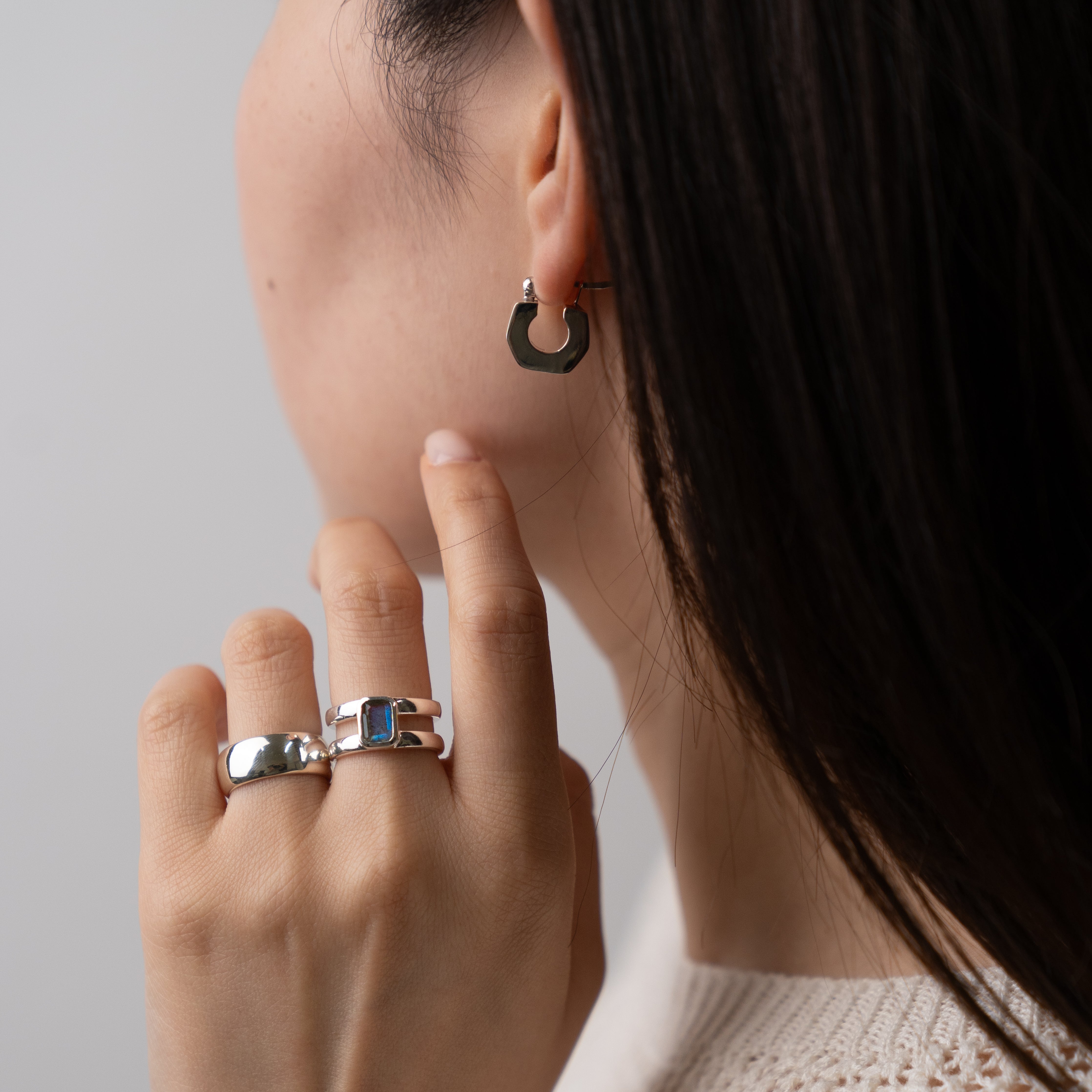 Labradorite Rectangle ring – HASH.