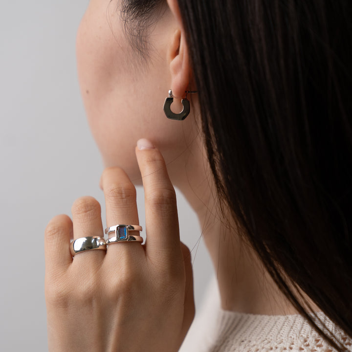 Labradorite Rectangle ring