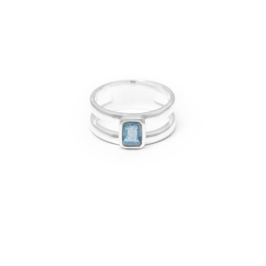 Labradorite Rectangle ring – HASH.