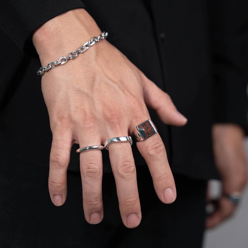 Blood Stone square ring