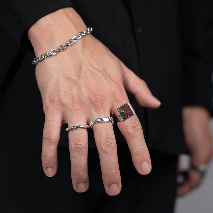 Blood Stone square ring