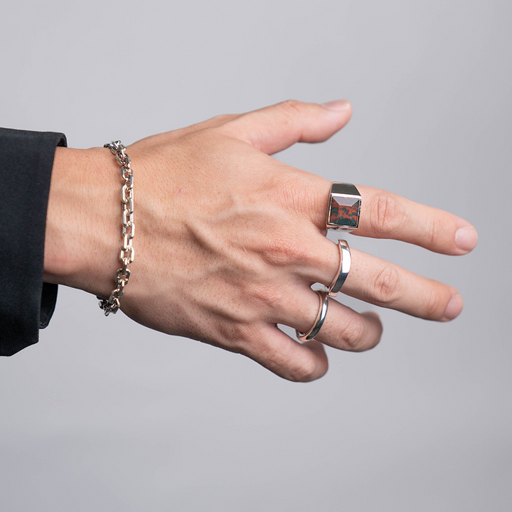 Blood Stone square ring