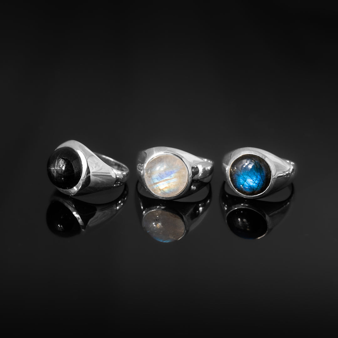 Labradorite  Round Cabochon ring