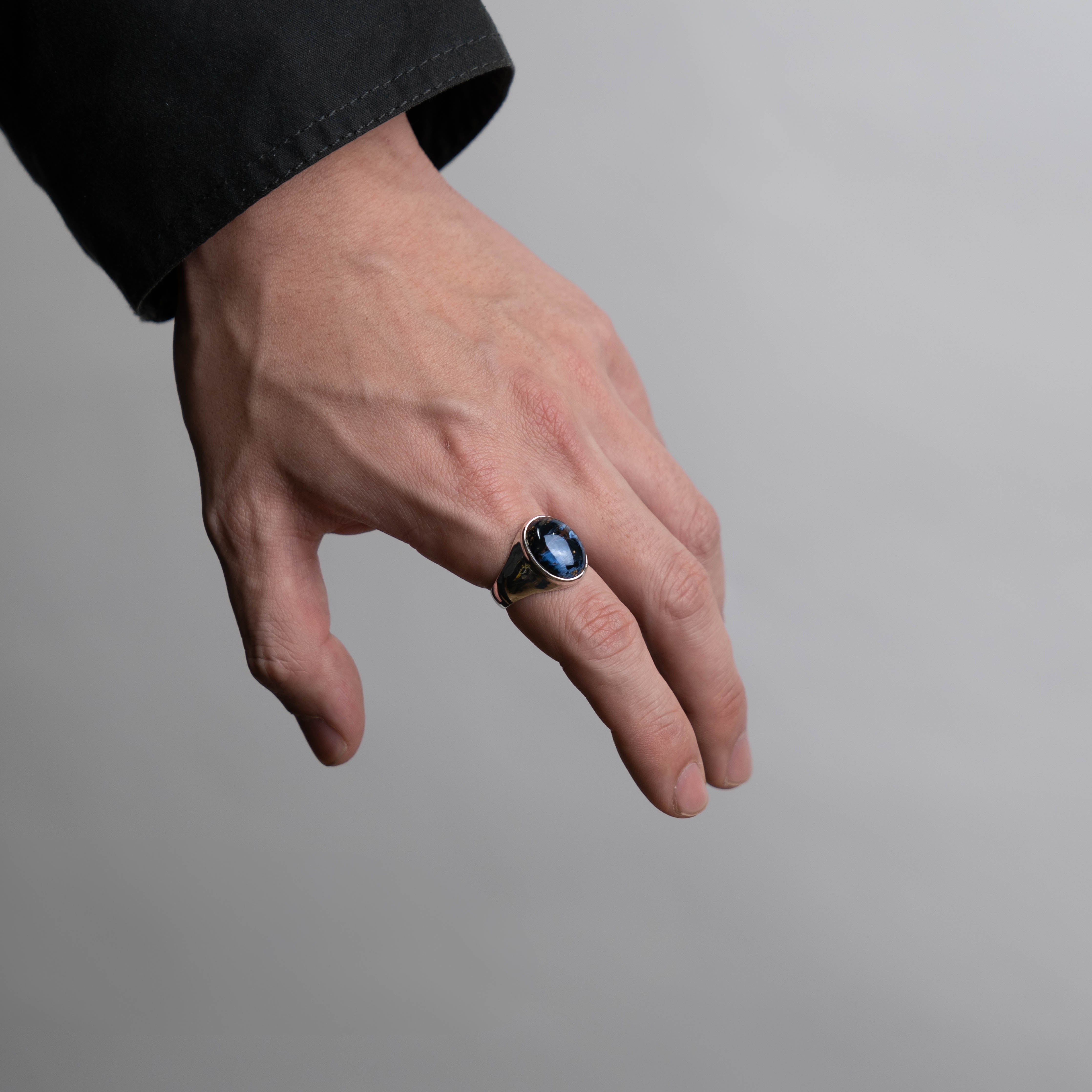 Pietersite Oval Cabochon ring – HASH.