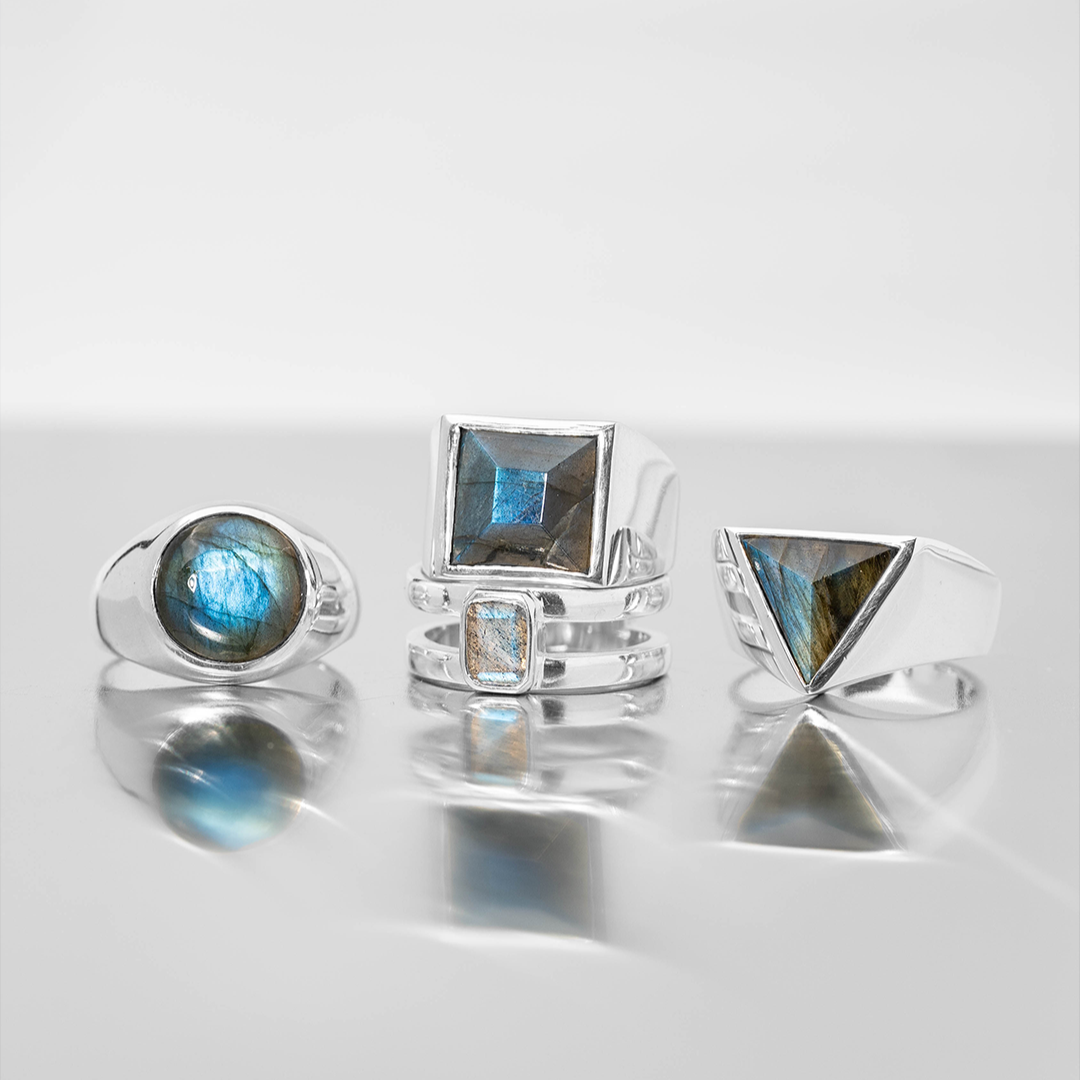 Labradorite Rectangle ring