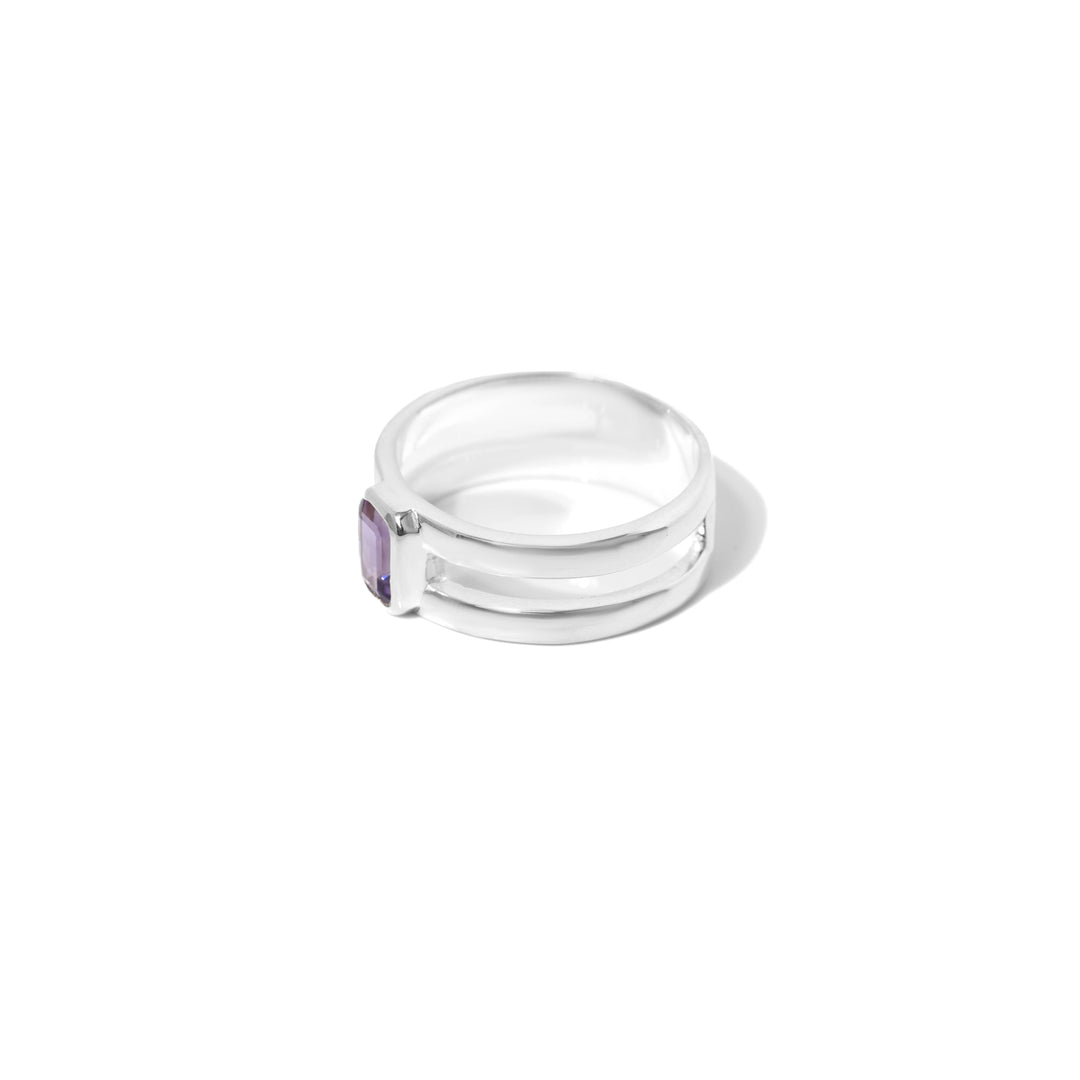 Amethyst Rectangle ring