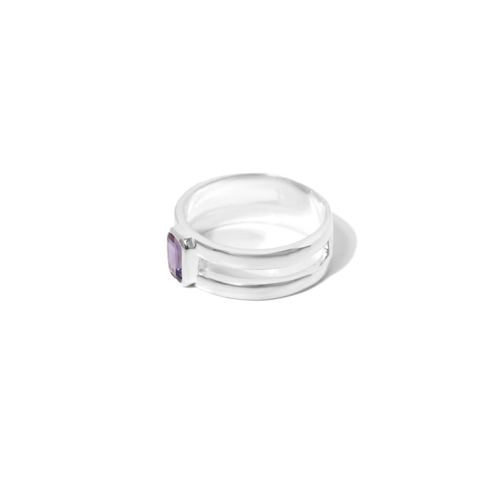 Amethyst Rectangle ring
