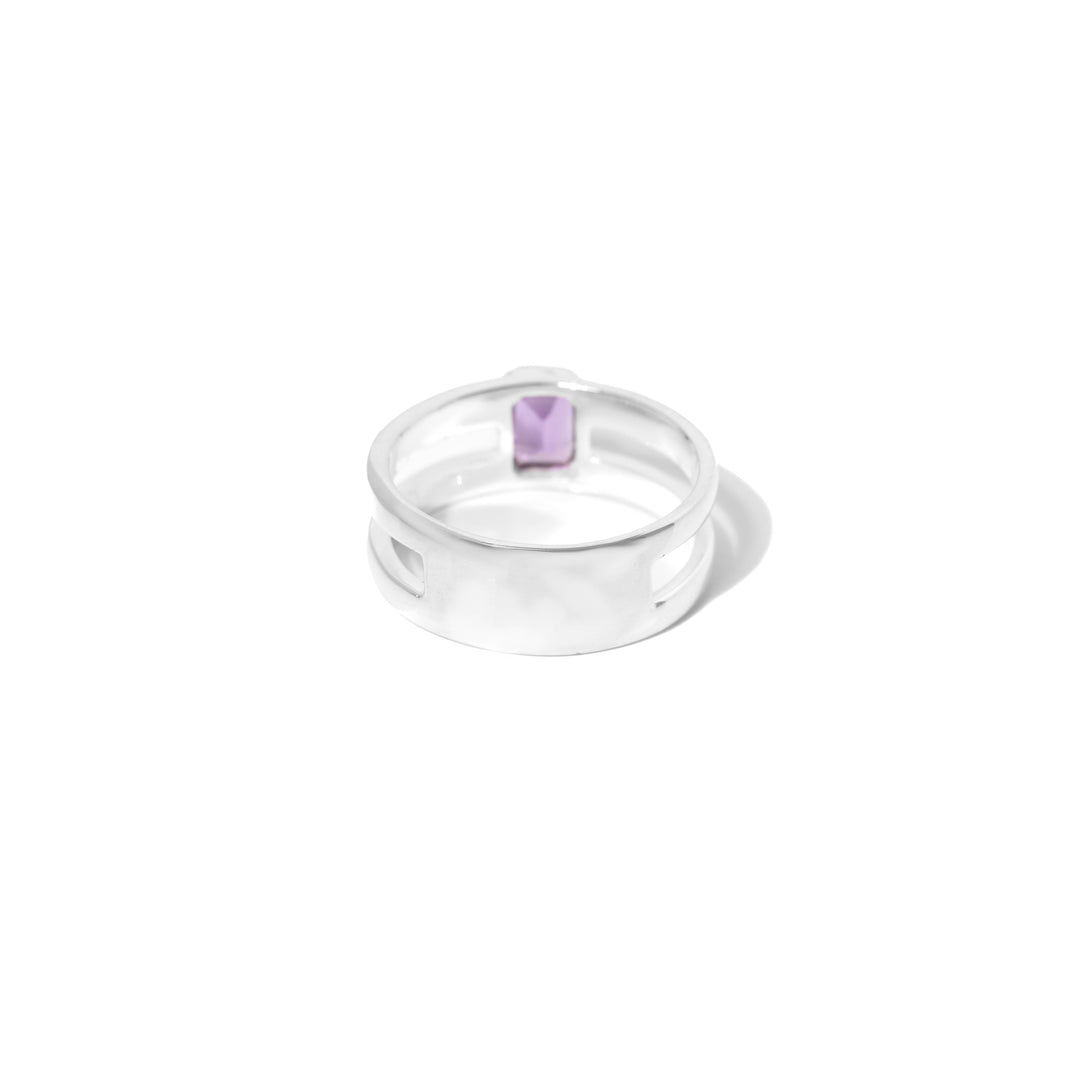 Amethyst Rectangle ring