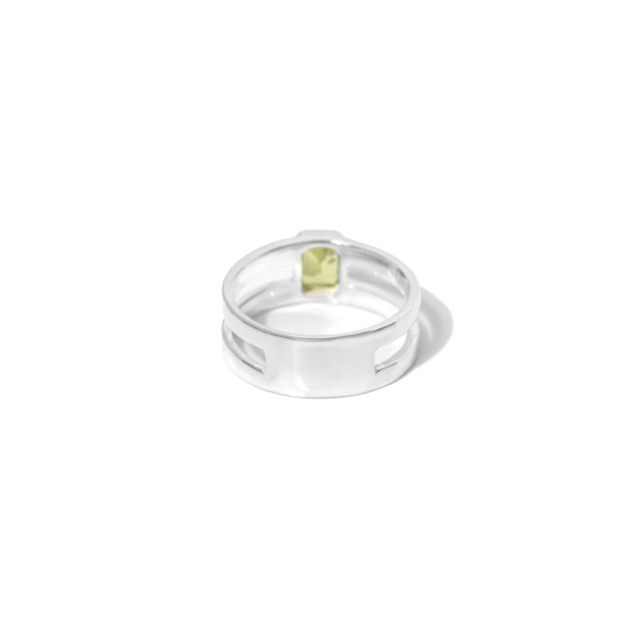 Peridot Rectangle Ring