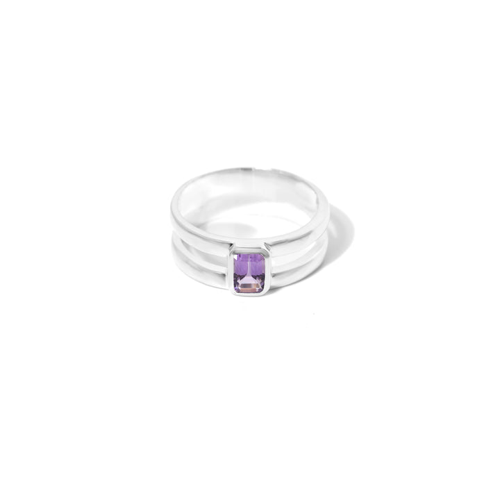 Amethyst Rectangle ring