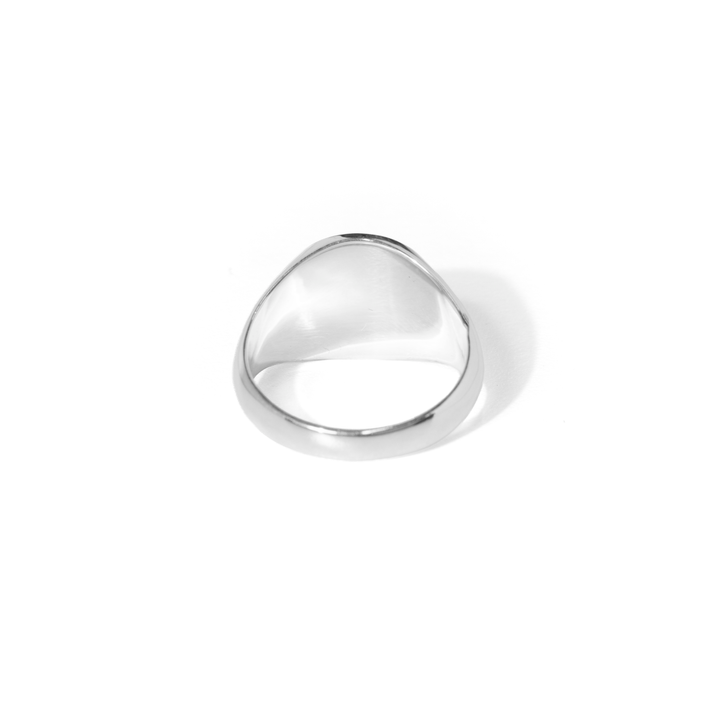 Mother of Pearl  Round Cabochon Ring