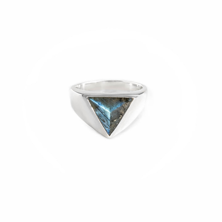 Labradorite Triangle ring