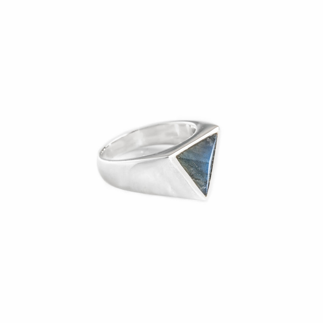 Labradorite Triangle ring