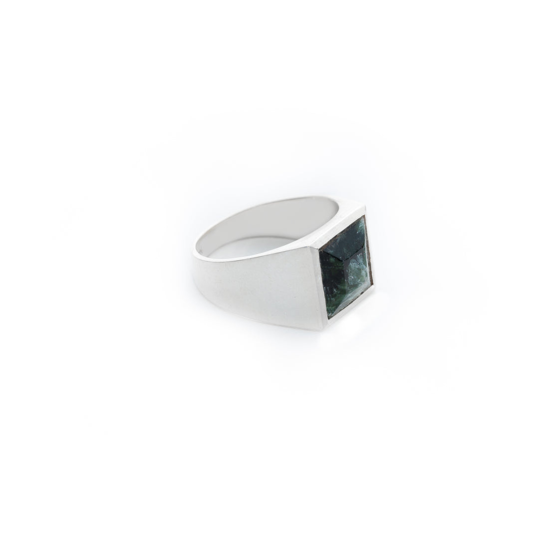 Seraphinite square ring