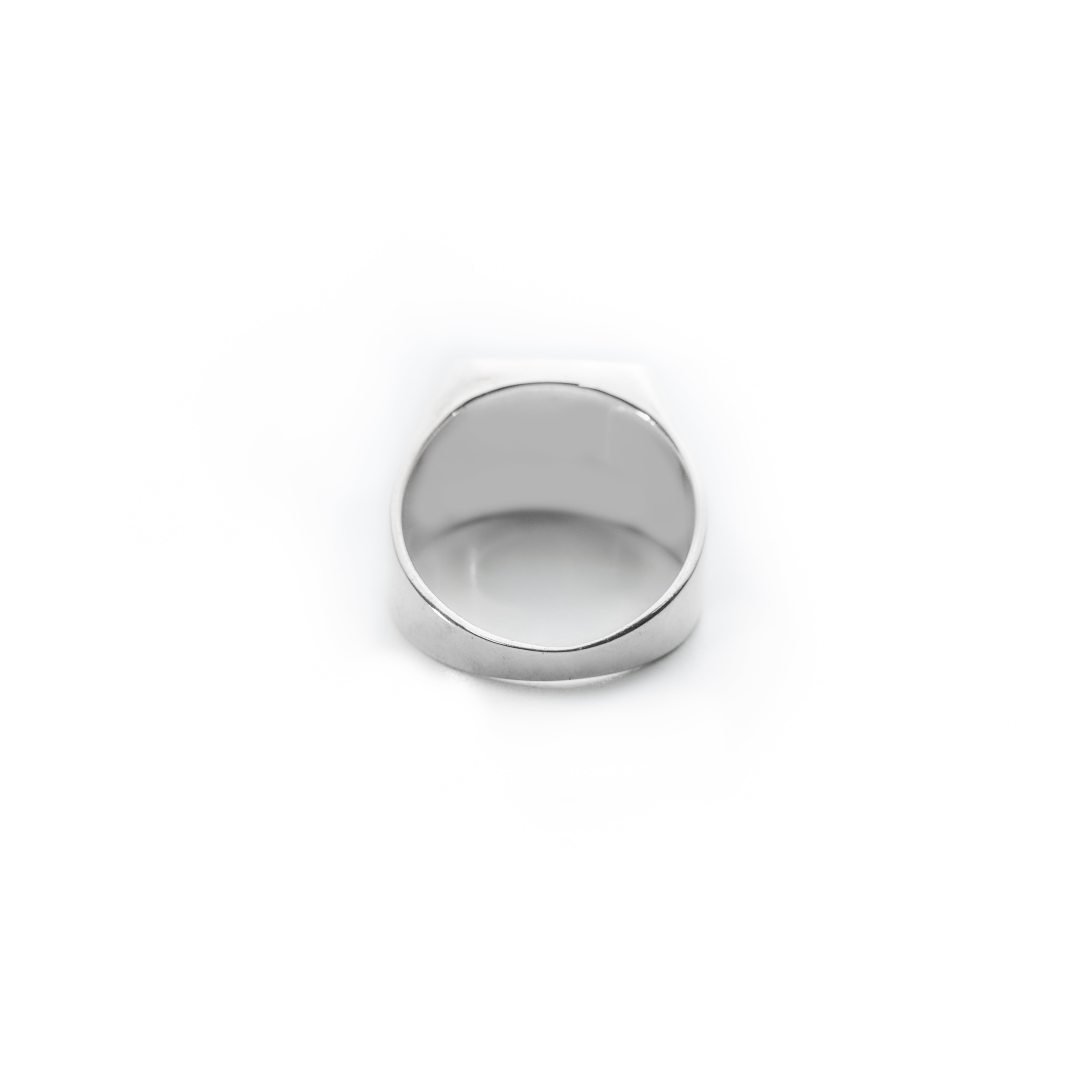 Rainbow Moonstone square ring – HASH.