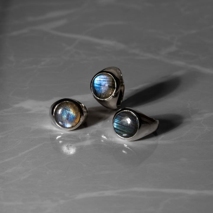 Labradorite  Round Cabochon ring