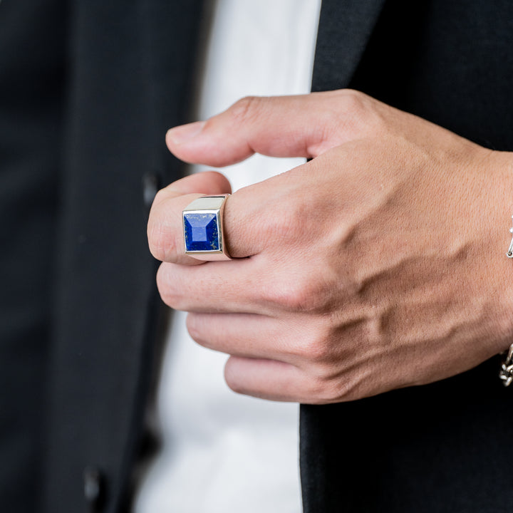 Lapis Lazuli square ring