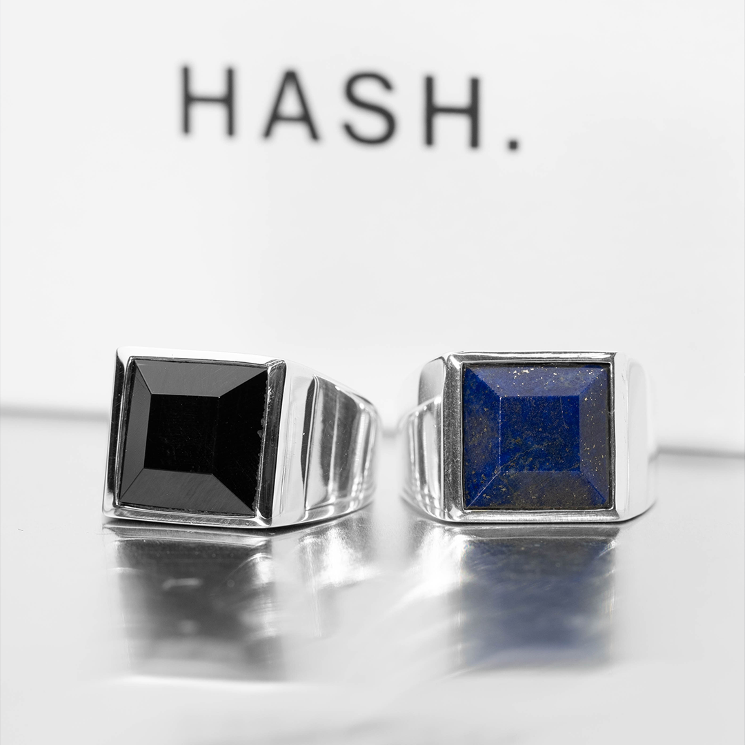 Lapis Lazuli square ring – HASH. Lapis Lazuli square ring – HASH.