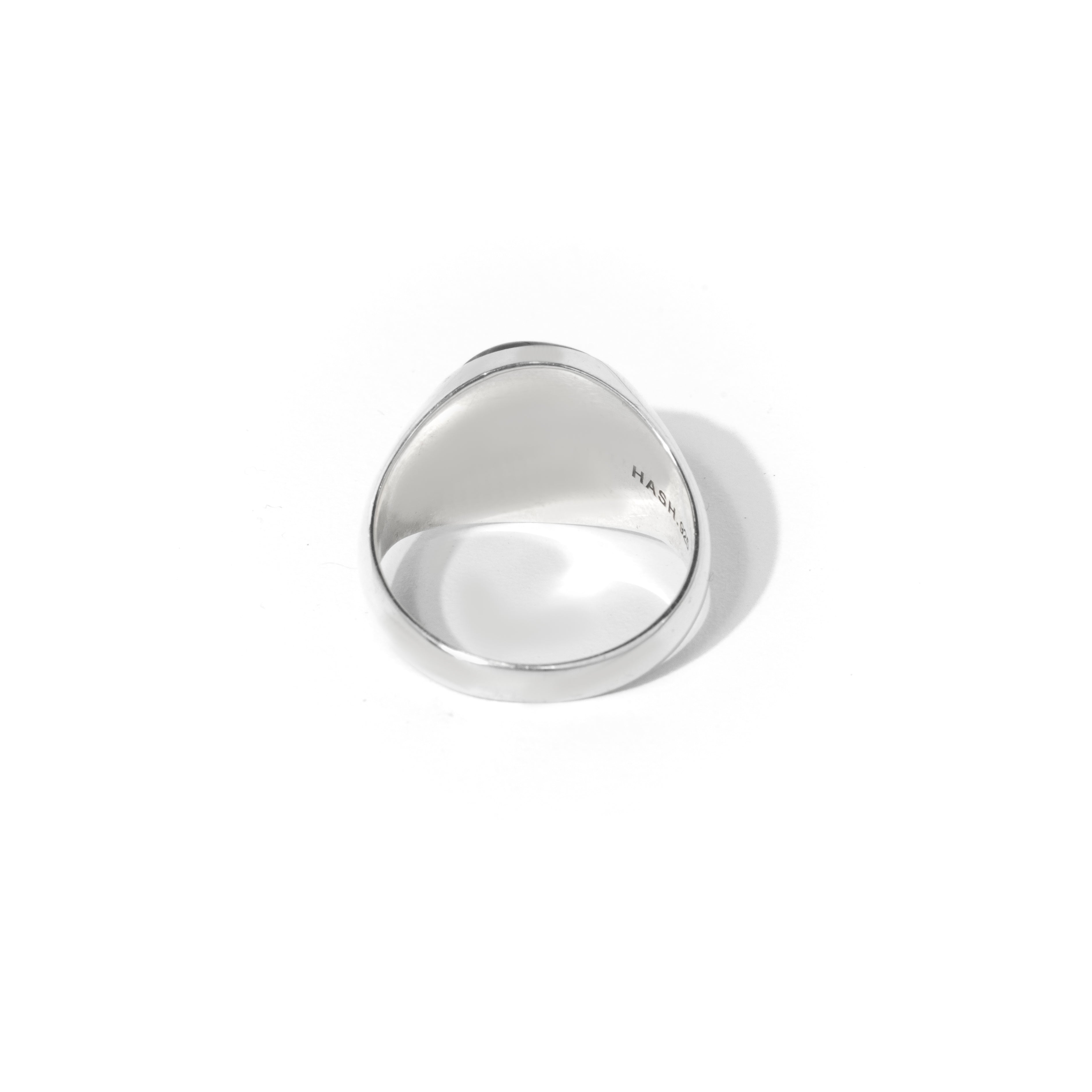 Blue Tiger Eye Round Cabochon Ring – HASH.