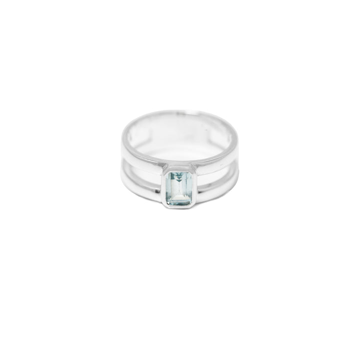 Blue Topaz Rectangle ring