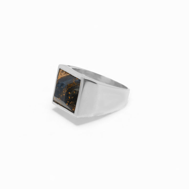Pietersite square ring 19号-1903