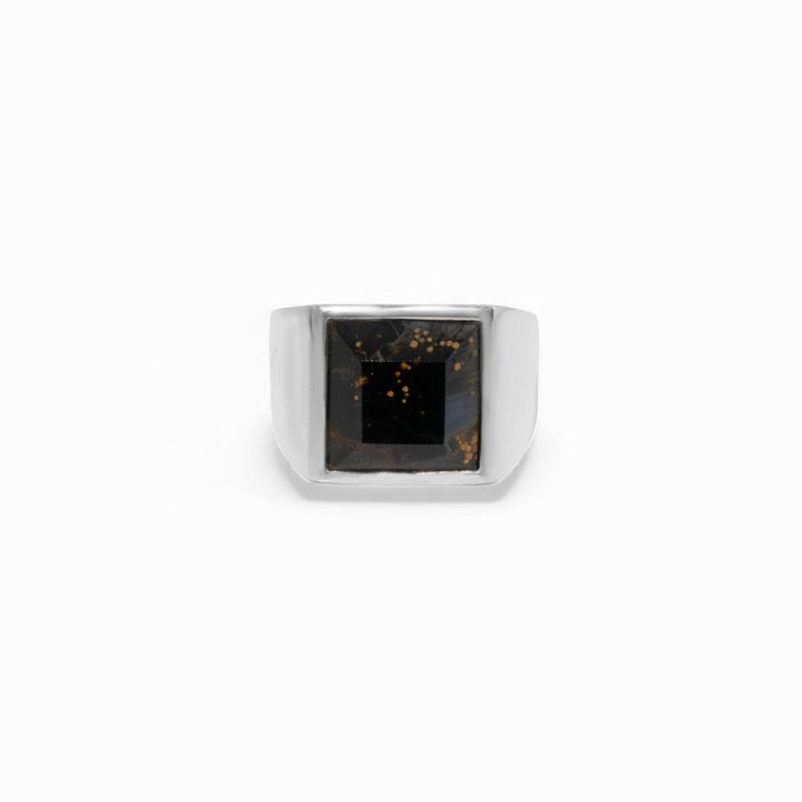 Pietersite square ring 19号-1902
